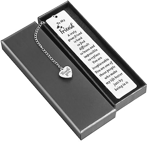 Ouligay Friend Bookmarks for Women Book Lovers Gifts Book Marks for Reading Women Long Distance Friendship Gift Best Friend Birthday Gifts for Bestie Bestfriend BFF Christmas Reader Books Club