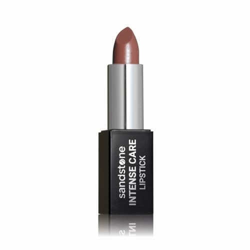 Sandstone Scandinavia Pflegender Lippenstift Warmes Rosenholz – Hochpigmentiert & langanhaltend – Hypoallergen, pflegend & feuchtigkeitsspendend – Für empfindliche Lippen (45 Hazel)