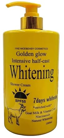 Golden Glow Intensive Whitening Exfoliating Shower Gel, Body Wash 1000ml