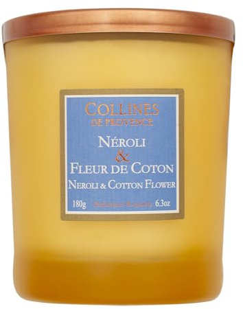 Collines de Provence Duos Parfumes Bougie parfumée 180 g – Néroli & Fleur de coton