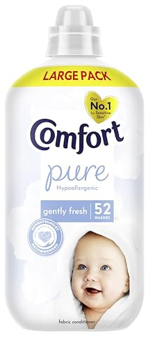 Comfort Pure Fabric Conditioner Dermatologist-Recommended and Hypoallergenic with a Gently Fresh Fragrance 52 washes (1.56 L)