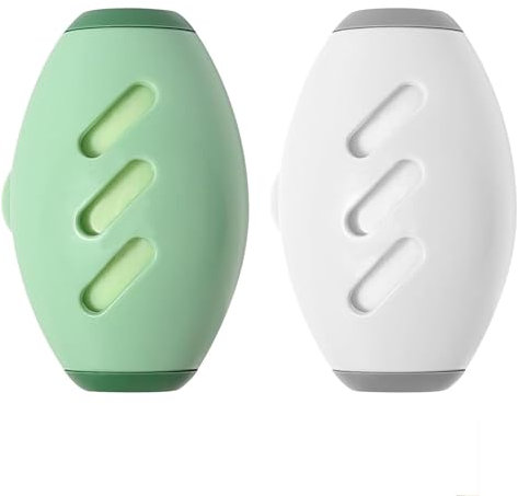 magnetspiele 2 Stück Wiederverwendbarer Fusselroller, Tierhaarentferner Fusselrolle,Waschbare klebrige Gel Fusselrolle Ball Kompakt Tragbar Fusselroller,Reusable Lint Roller für Kleidung, Reisen