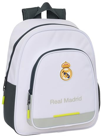 REAL MADRID EQUIPACIÓN 25/26 - Mochila Safta Infantil, Ideal para Niños de Diferentes Edades, Cómoda y Versátil, Calidad y Resistencia, 28x10x34 mm