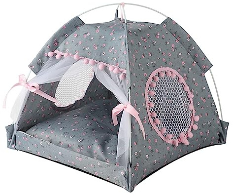 Tenda per gatti piccola e media cuccia pieghevole per gatti rimovibile leggera Teepee