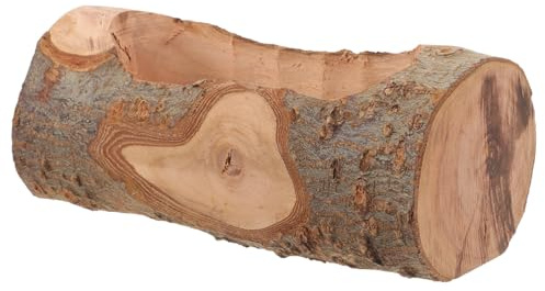 Cabilock Bol pour Hamster en Bois Marron Pratique et Facile à Nettoyer Capacité Suffisante, Adapté Nombreuses Cages pour Petits Animaux comme Cobayes