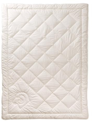 Öko Planet Duo Winterbettdecke mit Schafwoll-Füllung 135x200 cm, extra warme Bettdecke mit Bio Baumwollbezug, Verschiedene Größen