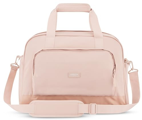 LARKSON Weekender Damen & Herren Rosa - Finja Large - Stylische Reisetasche Handgepäck mit Schuhfach - Travel Bag aus Recyceltem PET - Wasserabweisend