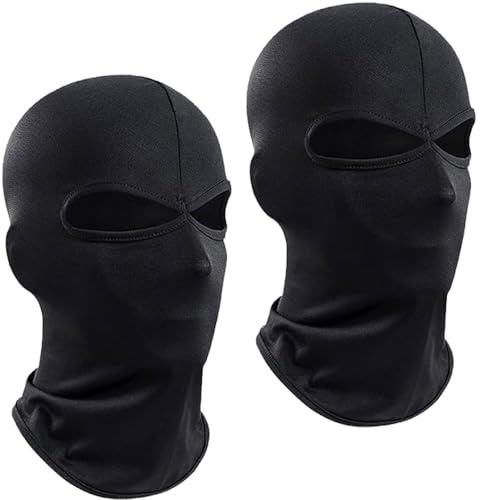 SSKHE 2 Pièces 2 Trous Cagoule, Homme et Femme Cagoule Moto de Ski