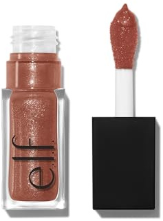 e.l.f. Huile pour lèvres Glow Reviver, nourrissante et hydratante avec finition brillante et haute brillance, légère touche de couleur, parfum menthe, non collante, végétalienne et sans cruauté, super