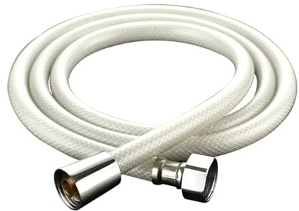 YZNLOQ PVC duschslang, 1,5 m 2 m 3 m 4 m 5 m 6 m 8 m 10 m handhållen duschhuvudslang flexibel anti-uppdragande explosionssäker vattenslang vattenvärmare gummivattenrör, badrumskran förlängningsrör (4