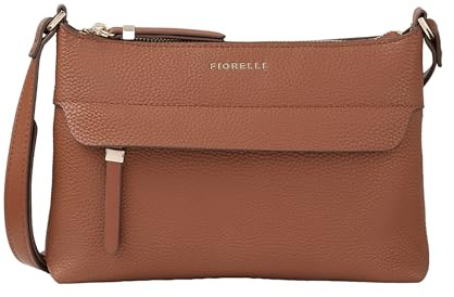 Fiorelli Women's Isla Crossbody Bag, Lightweight & Stylish Shoulder Handbag with Adjustable Straps, Tan Faux Leather