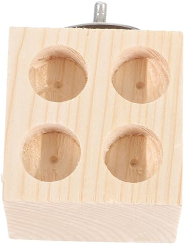 CORHAD Perroquet Sûr pour Mâcher Bloc Naturel pour Nourriture Accessoire pour Grands Oiseaux et Calopsittes Entraînement Dentition pour Oiseaux de Compagnie