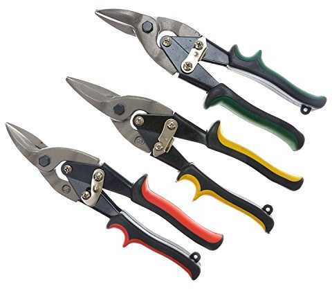 Tooltime 3 Piece Heavy Duty Aviation Tin Snips Set