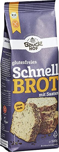 Bauckhof Schnellbrot-Backmischung, glutenfrei (500 g) - Bio