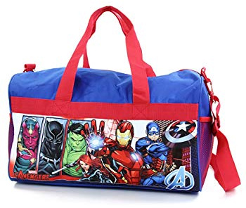 Boys Avengers 18 Blue/Red Duffel Bag Standard