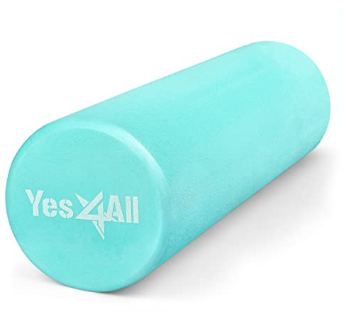 Yes4All Premium EVA Foam Roller - Best Firm & Smooth High Density Foam Rollers for Exercise, Perfect for Rehab Exercises, Eco-Friendly Back Roller