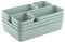Engelland - Schubladen-Organizer Set, 8-teilig, Farbe: Pastell-Grün, universell verstellbar, Aufbewahrungs-Box, Einteiler, Trenn-System, Utensilien, Stauraum, Wohn-Badezimmer, Kunststoff, BPA-frei