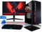 EASTCOM Q3 | kompletter Gaming-PC, leise, AMD Ryzen 3 4 x 4,00 GHz | 4K Vega 8 Grafik | 8 GB RAM | 256 GB SSD | LED-Display 24 Zoll + Tastatur + Maus + Mauspad | HDMI | WiFi | Win 11 Pro