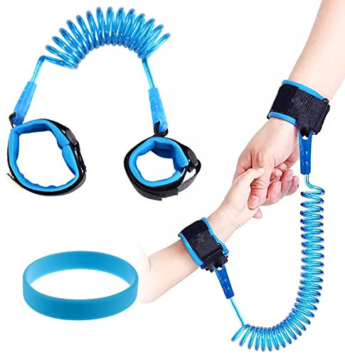 1,5 M Anti Verlorene Handgelenk Leine,Kinderleine,Sicherheitsleine für Kinder,Kinder Sicherheitsleine,Leine Kinder,Sicherheitsleine Kinder Wandern,Elastisches Drahtseil Kinder Leine Reise Outdoor