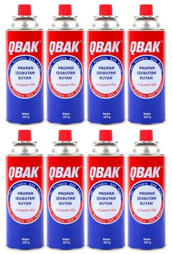 KROWN - Pack de Cartuchos K-250 de Gas Butano 227g para Hornillos Quemadores, Cartucho de Gas para Camping K-250, Bombonas (17 Unidades)