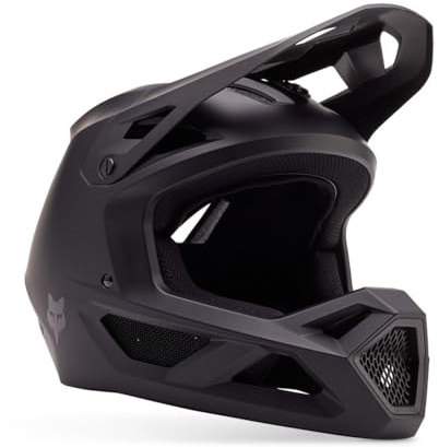 Fox Racing Rampage MT BLK CE/CPSC MTB Helm – leichte ABS-Schale – 360° Belüftung – MIPS – verstellbares Visier – GoPro-Halterung – Goggle-kompatibel – Matte Black, Größe: M