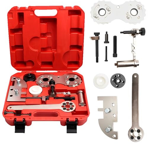 Nockenwellen-Einstellwerkzeug, Nockenwellen-Arretierwerkzeug-Satz, Motor-Einstellwerkzeug kompatibel für Volvo S60 S80 S90 XC40 V60 V70 XC70 XC90 1.5 2.0 T, Nocken- und Kurbelwellenausrichtung