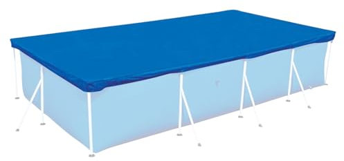 Telone per piscina – Telo antivento per piscina fuori terra 400 x 211 cm, tela rinforzata resistente all'usura per interni esterni, giardino cortile posteriore