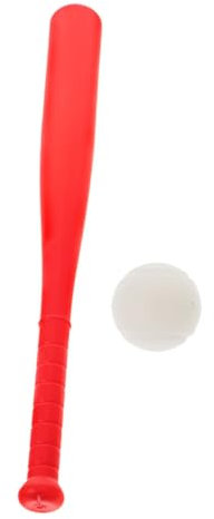 Toddmomy 1 Satz Baseballbälle Aus Plastik Plastik-Baseball Schläger Und Ball Aus Kunststoff Baseballschläger Sportspielzeug Baseballschläger Aus Kunststoff Rot