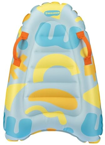 Waimea Aufblasbares Bodyboard mit Griffen - Hellblau/Gelb/Orange - 70 cm Länge