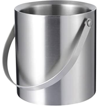 Secchiello per Ghiaccio in Acciaio Inossidabile - Raffreddatore Creativo per Champagne per Bar e Feste - capacità 3 Litri per conservazione a Freddo e cubetti di Ghiaccio