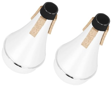 Abaodam 2 Pezzi Sordina per Tromba in Plastica Leggera e Facile da Installare Riduce Suono per Pratica Silenziosa Notturna per Ambienti Compatti e Addestramento Strumenti Fiato