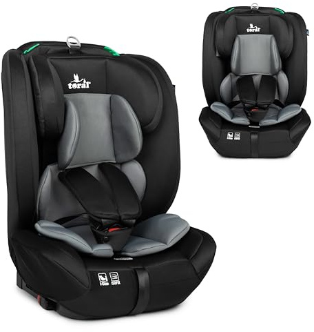 toral Silla Coche isofix 9-36 kg i-Size R129 – Arnés 5 puntos, reposacabezas ajustable – Silla Coche Bebe 76 a 150 isofix – Seguridad evolutiva para niños en trayectos y viajes – Modelo Silverstone+