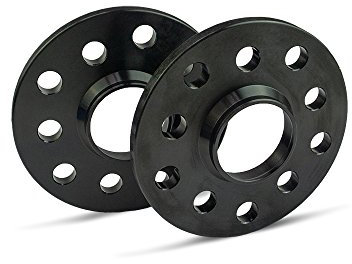 SCC Spurverbreiterung 12168W - schwarz eloxiert - LK: 112/5 NLB: 66,6 - 10mm - 2 Stück