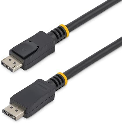 StarTech.com 7m (23ft) DisplayPort Cable - 2560 x 1440p - DisplayPort to DisplayPort Cable - DP to DP Cable for Monitor - DP Video/Display Cord - Latching DP Connectors - HDCP & DPCP (DISPL7M)