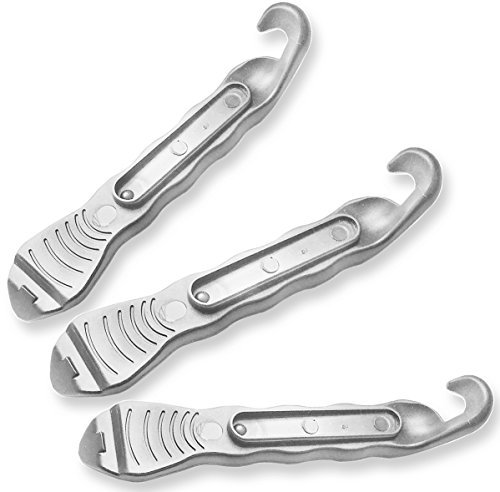 FunFitness Fahrrad Reifenheber (Silber) Premium Gehärtete Plastik Hebel, zur Fahrradschlauch Reparatur Unverzichtbarer Werkzeugsatz für Fahrradfahrer 3er Set