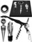 HomeTools.eu – Juego de 4 Piezas de Vino en Caja de Regalo, abridor de Botellas, Tirador de Corcho, tapón de Cierre, vertedor, protección antigoteo, Acero Inoxidable