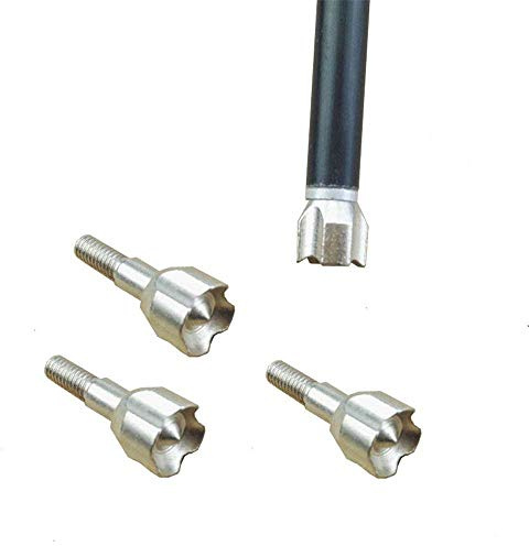 SHARROW 12pcs Puntas de Flecha Broadhead 100 Grains Cabeza de Flecha Martillo para Animales Pequeños Tiro al Arco de Caza (Plata)