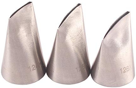 BLUGUL Set di 3 Austin Rose Ugelli Punte, Beccucci in Acciaio Inox per Decorazioni Floreali di Dolci, Torte
