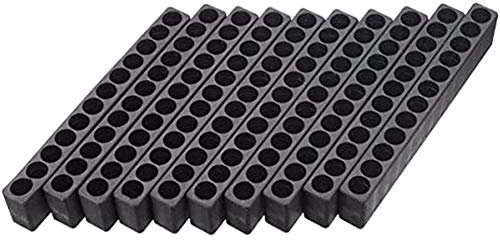 10 Stück 12 Löcher Hex Bit Organizer Kunststoff Schraubendreher Bithalter Bohrkopf Aufbewahrungsbox Box Block für 6,35 mm Sechskantschaft Bits