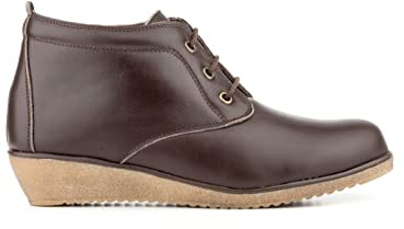Botines mujer de piel con tacón o plataforma Botín cómodo de invierno y otoño Calzado artesanal de España tipo cuña o camperos en ante y cuero Elegantes e informales