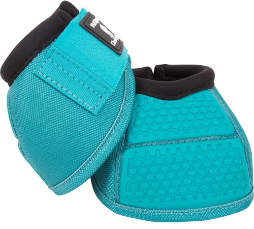 Classic Equine Flexion No Turn Bell Boot Aqua Large