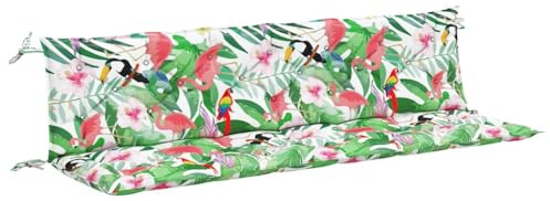 vidaXL Gartenbank Auflage 2 STK., Sitzkissen für Gartenmöbel Terrassenmöbel, Wasserabweisendes Sitzpolster, Sitzauflage Bankauflage, Mehrfarbig Stoff