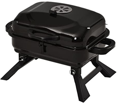 MYVVKIA Parrilla de carbón al Aire Libre Parrilla de Barbacoa portátil con Patas Plegables y Mesa de Barbacoa Parrilla de Barbacoa de carbón de Acero Inoxidable para cocinar al a