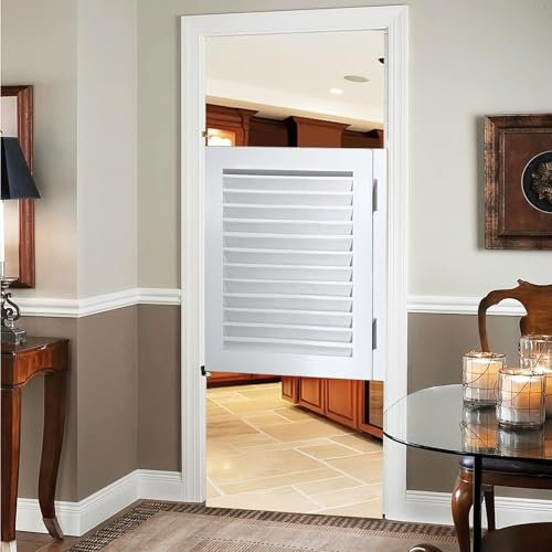 TsoLAY portales de media cintura Puerta batiente for entradas de cocina, cafetería interior, contraventanas de madera for baños, tamaños y colores personalizados disponibles puerta corredera(Size:50x9