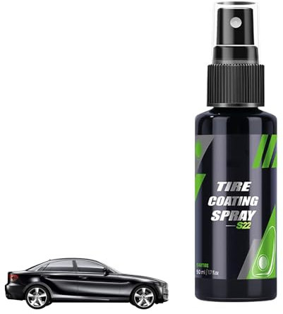 Spray lucido per pneumatici, spray per rivestimento pneumatici, detergente, spray e agente per la cura degli pneumatici 'auto, rivestimento per pneumatici per una lucentezza duratura
