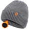 BARFULKER Winter Beanie Mütze Herren Damen Warm Gefüttert Wintermützen Thermo Strickmütze Laufmützen Dehnbare Weiche Wollmütze Unisex Hat,Grau