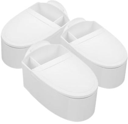 GARVALON Juego de 3 Ceniceros de Pared para Inodoro con Tapa Abatible Montaje sin Clavos Tamaño Compacto Adecuado para Baño Dormitorio y Oficina Diseño Creativo y Práctico para