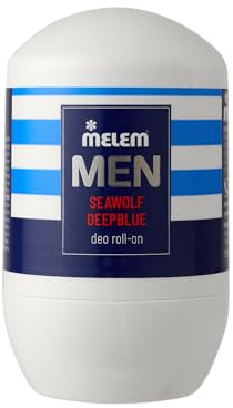 Melem Desodorante Roll-On Seawolf Deep Blue con aroma marítimo masculino