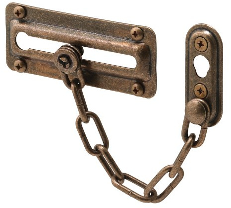 Prime-Line U 10533 Antique Brass Chain Door Guard (Single Pack)