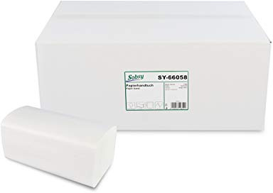 SOBSY Papierhandtücher ZZ/V-falz, 2-lagig, Hochweiß, 4000